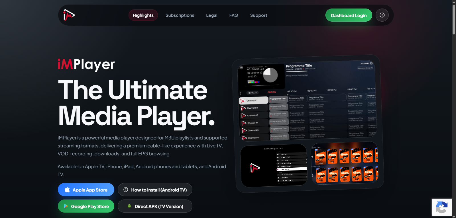 iMPlayer player interface