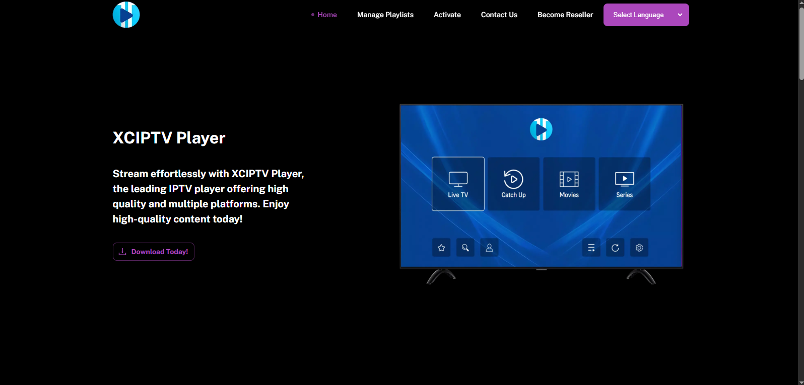 XCIPTV player for Android devices